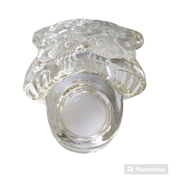 Glass Owl Tealight Candle holder - Picture 4 of 5